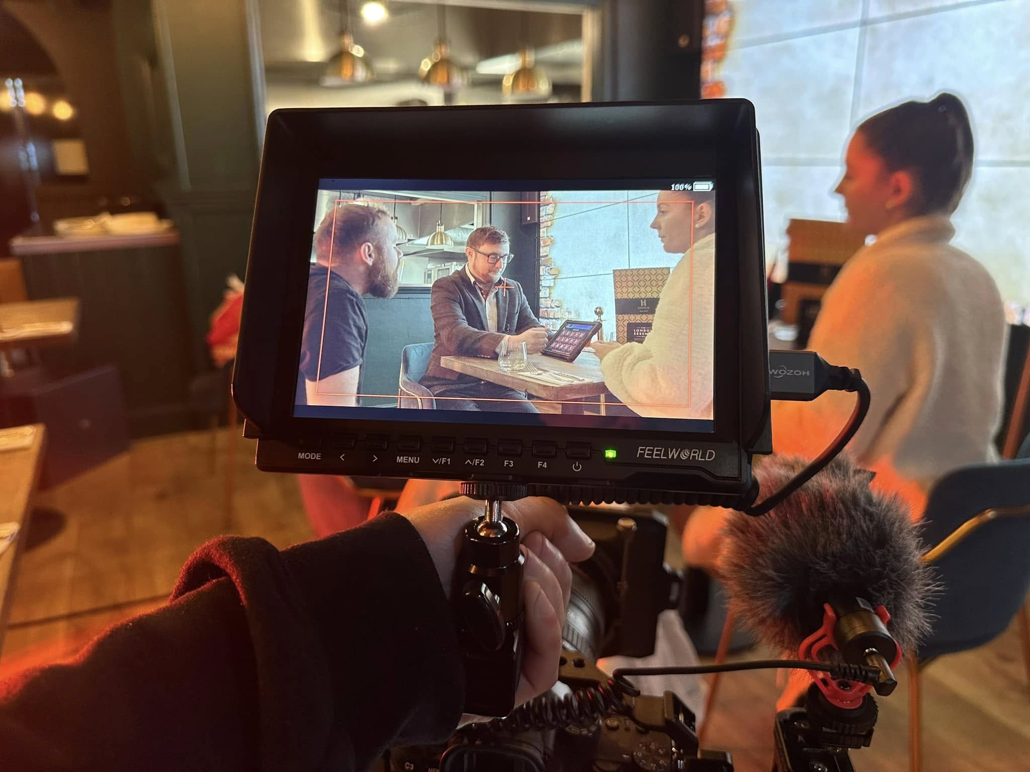 Behind the camera
